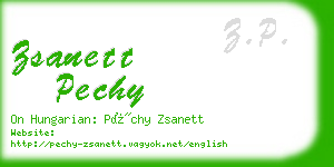 zsanett pechy business card